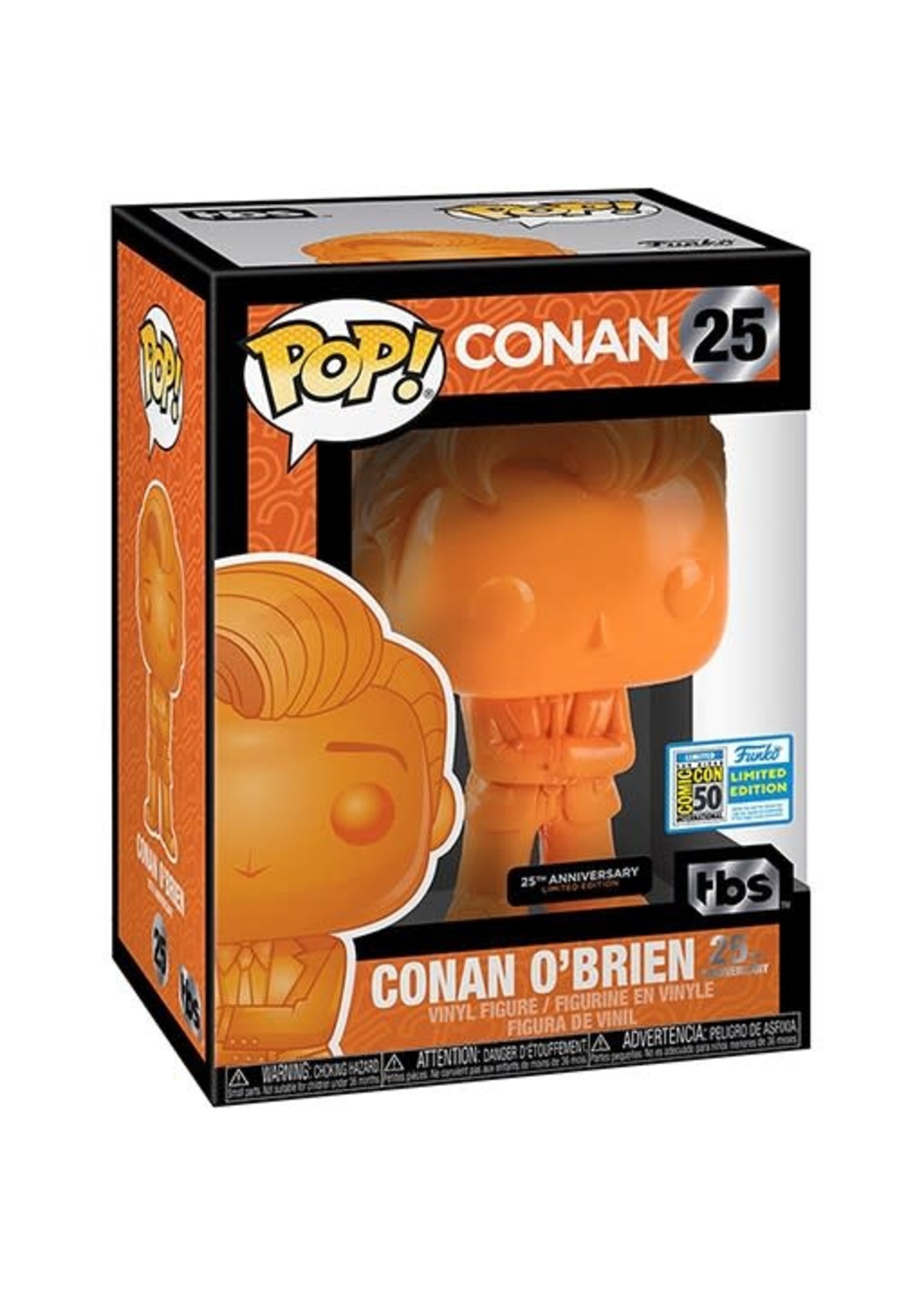 Funko TBS 25 Orange Conan O'Brien Conan O'Brien Comic Con 50 Limited Edition
