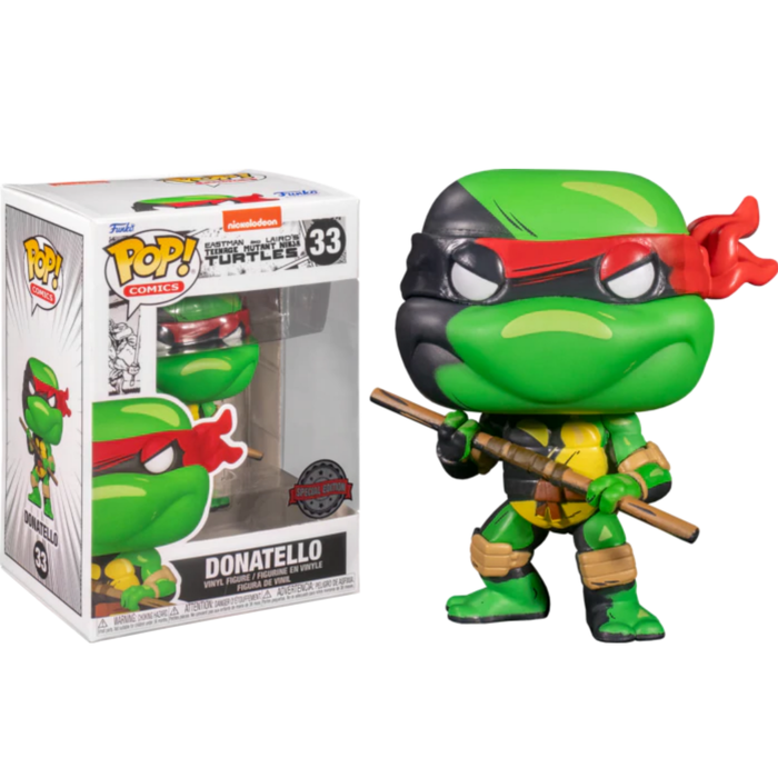 Funko Funko Comics 33 Donatello Greyscale Special Edition TMNT Teenage Mutant Ninja Turtles