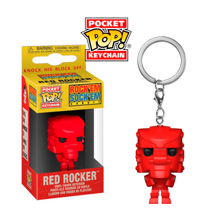 Funko Funko Keychain Retro Toys Red Rocker Rock 'Em Sock 'Em Robots
