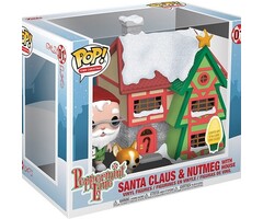 Funko Funko Town Christmas 01 Santa Claus & Nutmeg House with Lights Peppermint Lane