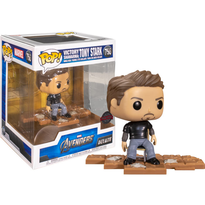 Funko Funko Marvel 0756 Tony Stark Victory Shawarma Special Edition Avengers Deluxe
