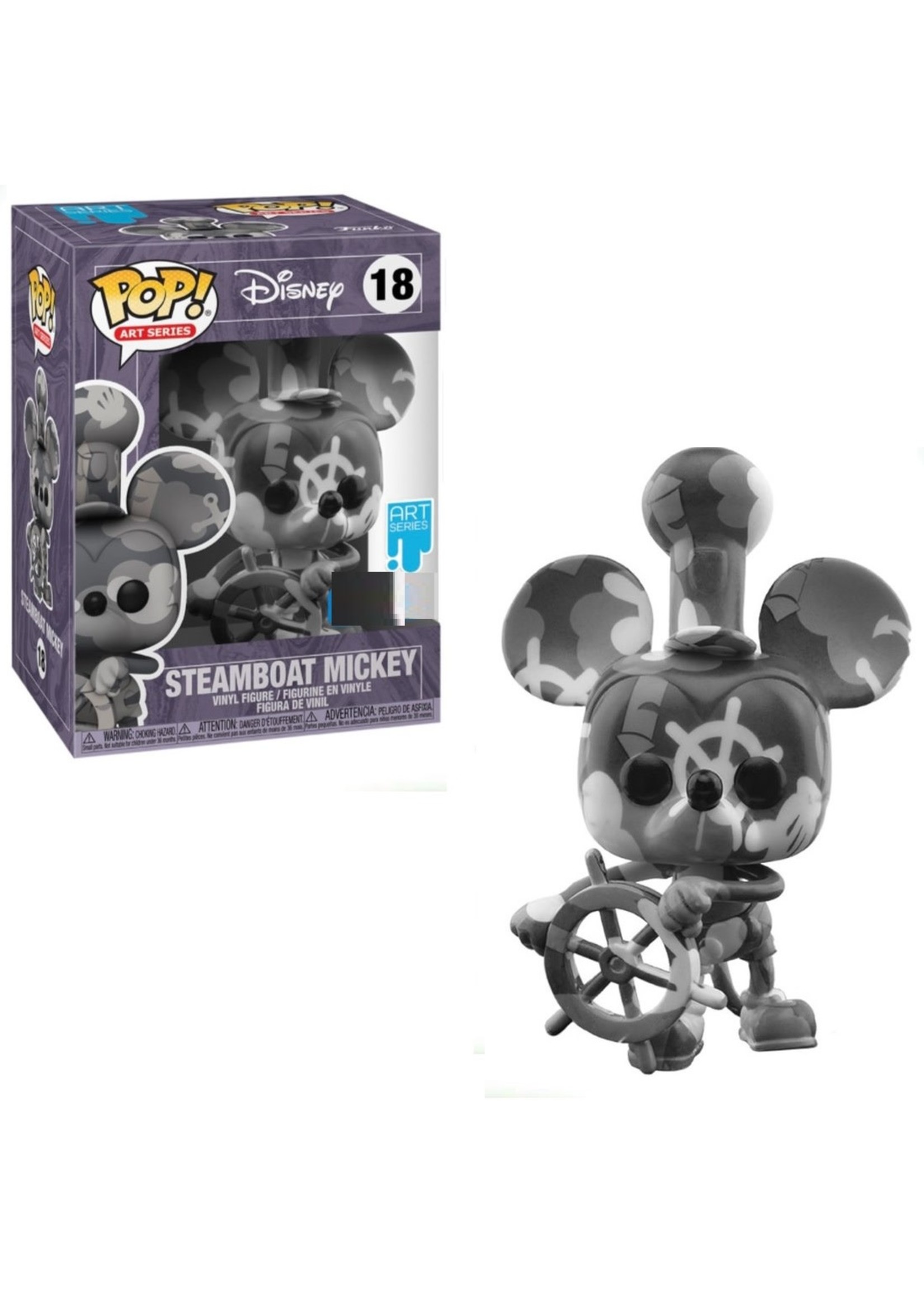 Funko Disney Art series Steamboat Mickey exclusive + Hard stack protector