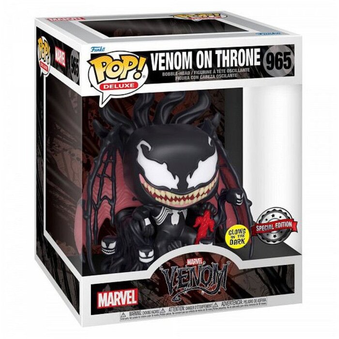 Funko Funko Marvel 0965 Venom on Throne GITD Special Edition Glow in the Dark