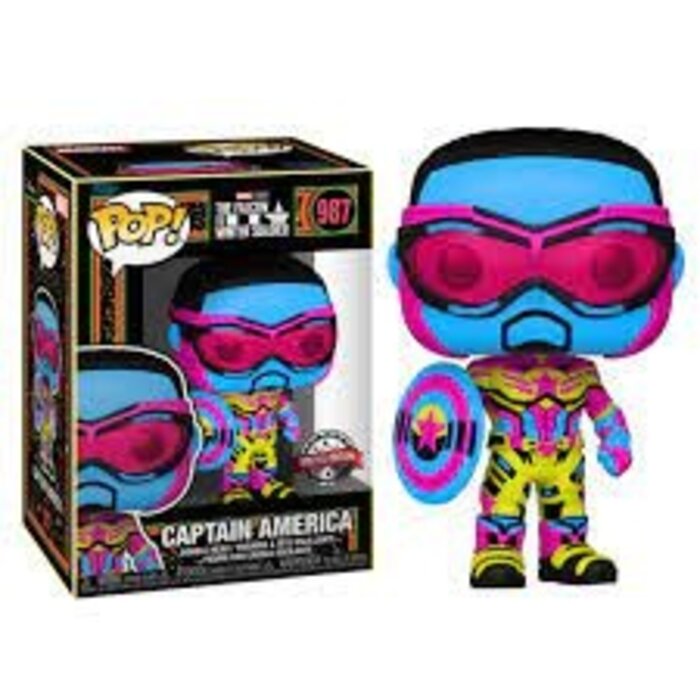 Funko Funko Marvel 0987 Captain America Special Edition Blacklight