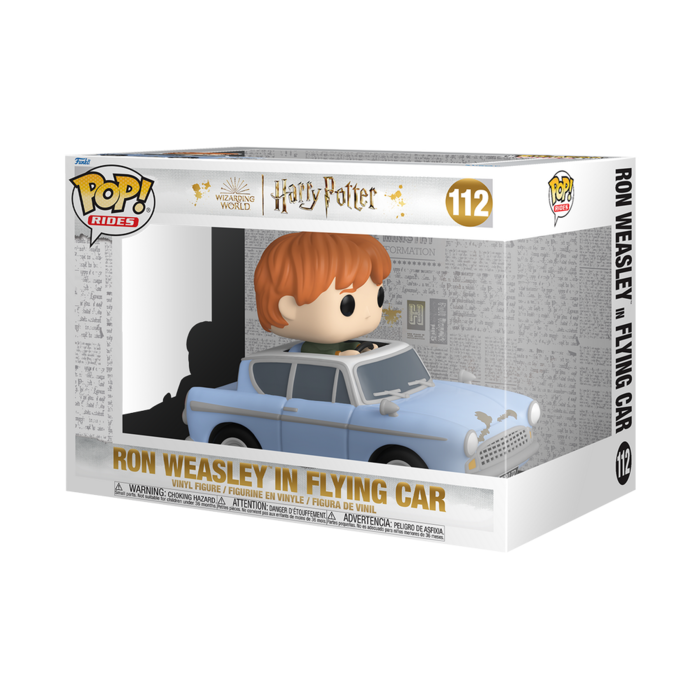 Funko Funko Harry Potter Rides 112 Ron Weasley in Flying Car Pop Ride Sup Deluxe HP CoS20th Ron with Car Wizarding World