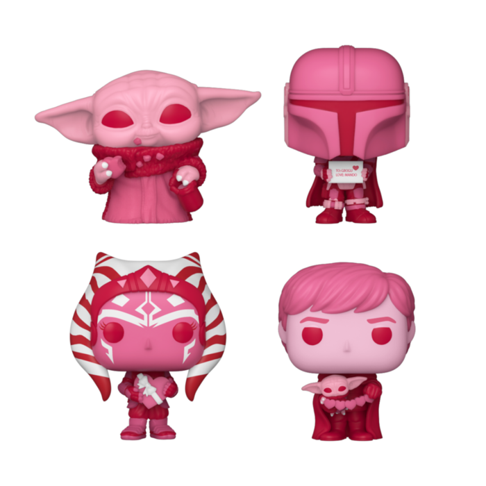 Funko Funko Pocket Pop Star Wars The Mandalorian Valentine's Box 4Pieces