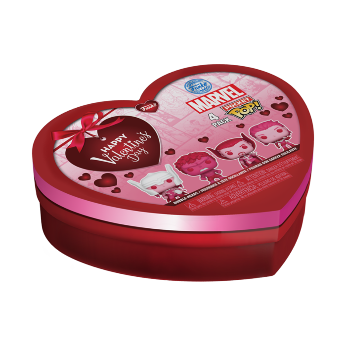 Funko Funko Pocket Pop Marvel Classic Valentine's Box 4Pieces