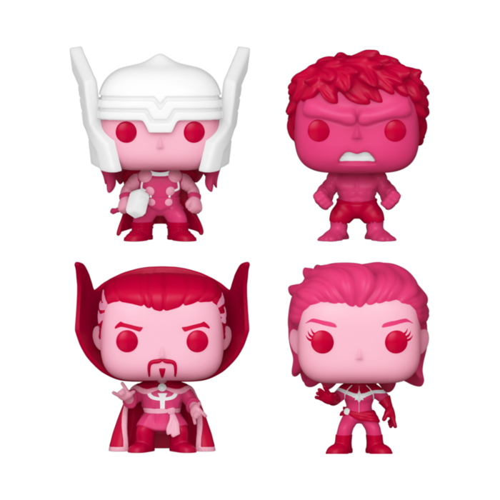 Funko Funko Pocket Pop Marvel Classic Valentine's Box 4Pieces