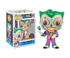 Funko Funko DC Heroes 414 Joker Dia de los Muertos GITD Glow in the Dark Special Edition