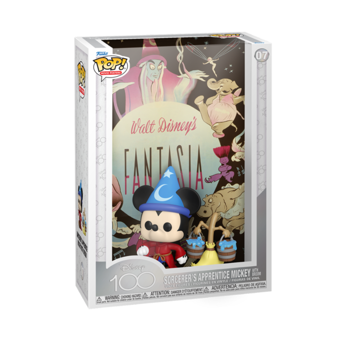 Funko Funko Movie Posters 007 Sorcerer's Apprentice Mickey with Broom Fantasia Disney 100th Anniversary