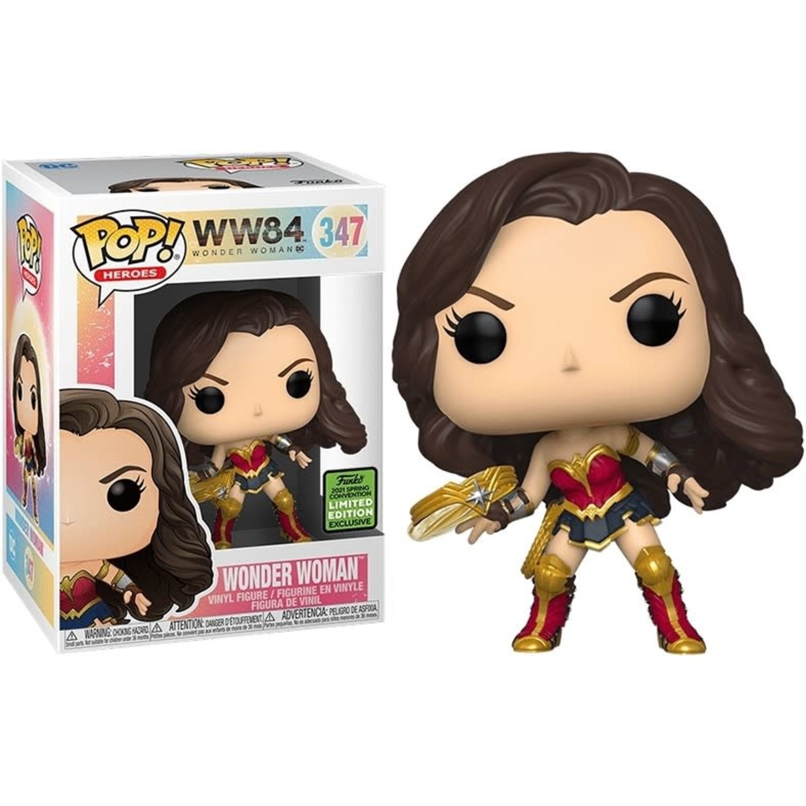 Funko Heroes DC 0347 Wonder Woman with Tiara Boomerang Spring Convention 2021 Limited Edition WW84 Wonder Woman 1984