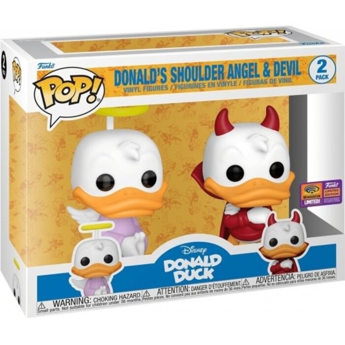 Funko Funko Disney 2pack Donaldâ€™s Shoulder Angel & Devil Donald Duck