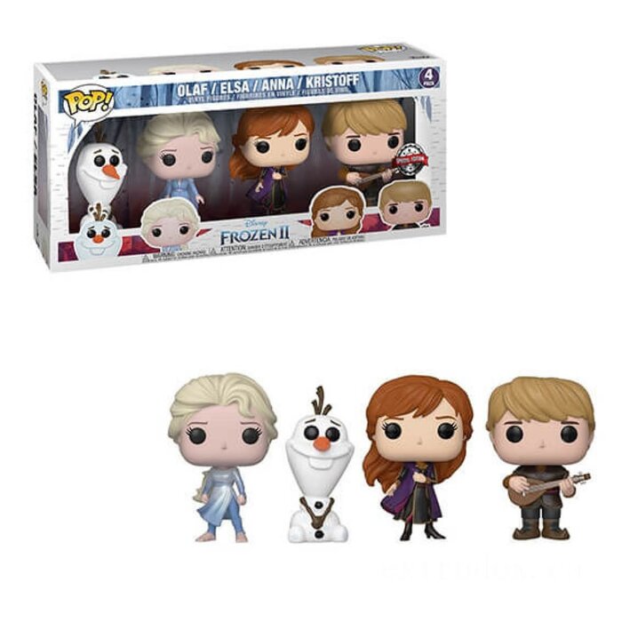 Funko Funko Disney 4pack Olaf Elsa Anna Kristoff Frozen Special Edition