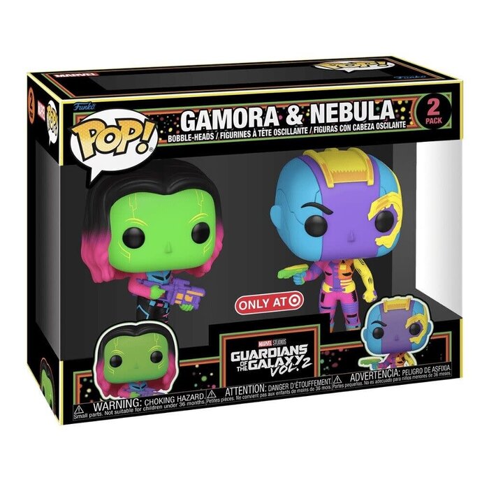 Funko Funko Marvel 2pack Gamora & Nebula Guardians of the Galaxy Vol.2 Funko Special Edition BlackLight