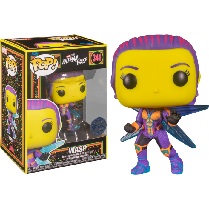 Funko Funko Marvel 0341 Wasp BlackLight Ant-Man and The Wasp Funko Special Edition