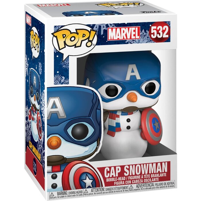 Funko Funko Marvel 0532 Cap Snowman Holiday Captain America