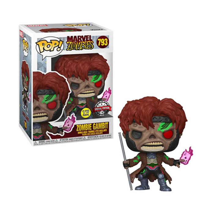 Funko Funko Marvel 0793 Zombie Gambit GITD Glow in the Dark Special Edition Zombies
