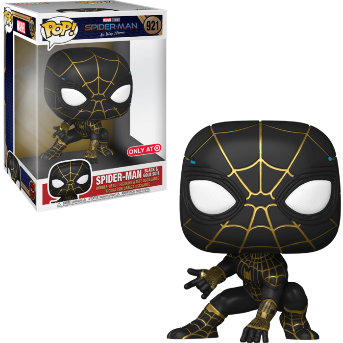 Funko Funko Marvel 0921 Spider-Man Black & Gold Suit 10 inch Special Edition Spider-Man No Way Home