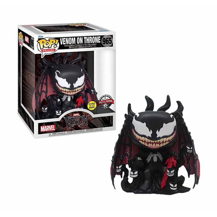 Funko Funko Marvel 0965 Venom on Throne GITD Special Edition Glow in the Dark