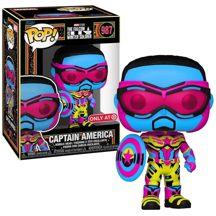 Funko Funko Marvel 0987 Captain America Special Edition Blacklight