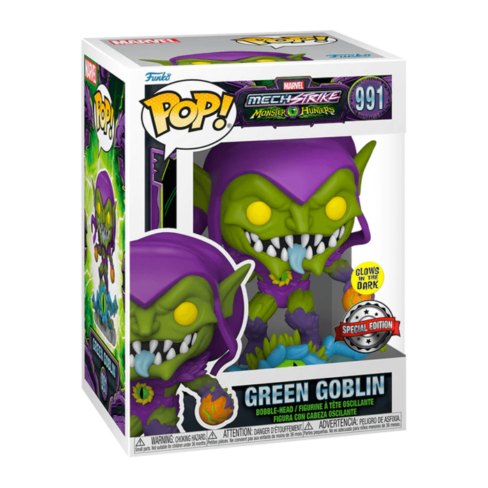 Funko Funko Marvel 0991 Green Goblin Glow in the Dark Special Edition MechStrike Monster Hunters