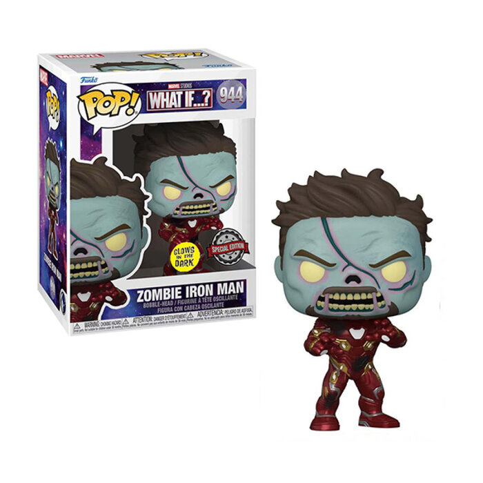 Funko Funko Marvel 0944 Zombie Iron Man What if...? GITD Glow in the Dark Special Edition