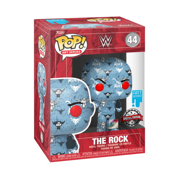 Funko Funko Art Series 44 The Rock WWE + Hard Stack Protector Special Edition