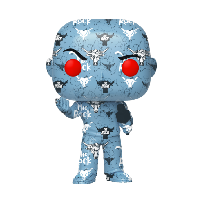 Funko Funko Art Series 44 The Rock WWE + Hard Stack Protector Special Edition