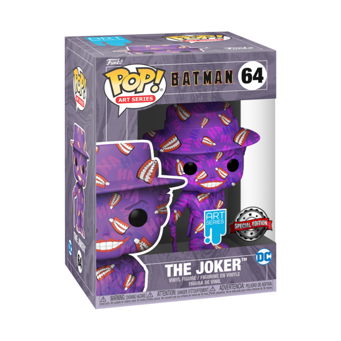 Funko Funko Art Series 64 The Joker Special Edition + Hard Stack Protector Batman Heroes DC