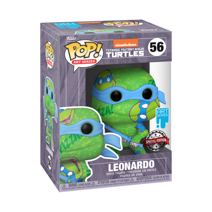 Funko Funko Art Series 56 Leonardo Special Edition + Hard Stack Protector TMNT Teenage Mutant Ninja Turtles