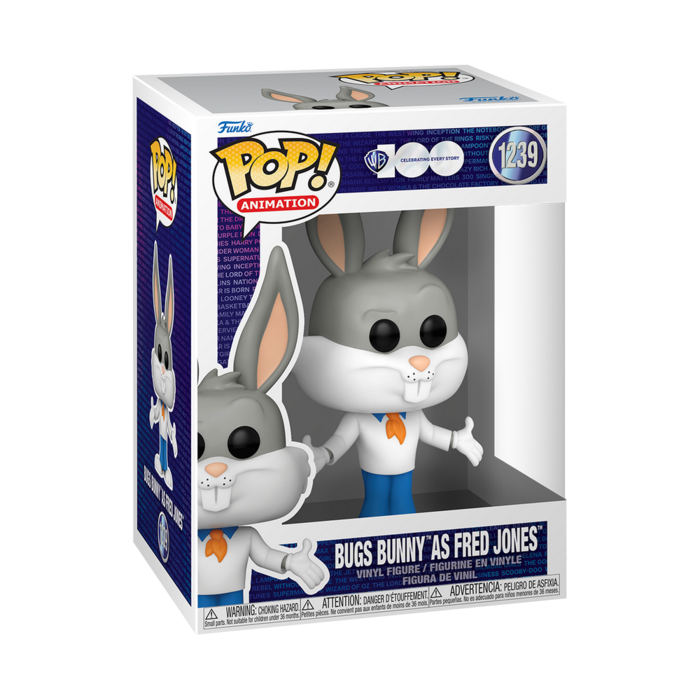 Funko Funko Animation 1239 Bugs Bunny as Fred Jones WB Warner Bros 100th Looney Tunes & Scooby Doo Mash-Ups