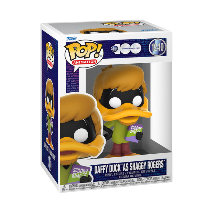Funko Funko Animation 1240 Daffy Duck as Shaggy Rogers WB Warner Bros 100th Looney Tunes & Scooby Doo Mash-Ups