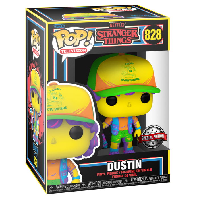 Funko Funko TV Television 0828 Dustin Stranger Things Blacklight