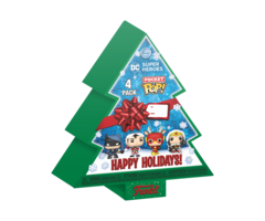 Funko Funko Heroes DC 4pack Christmas Tree Pocket POP! Happy Holidays DC Super Heroes