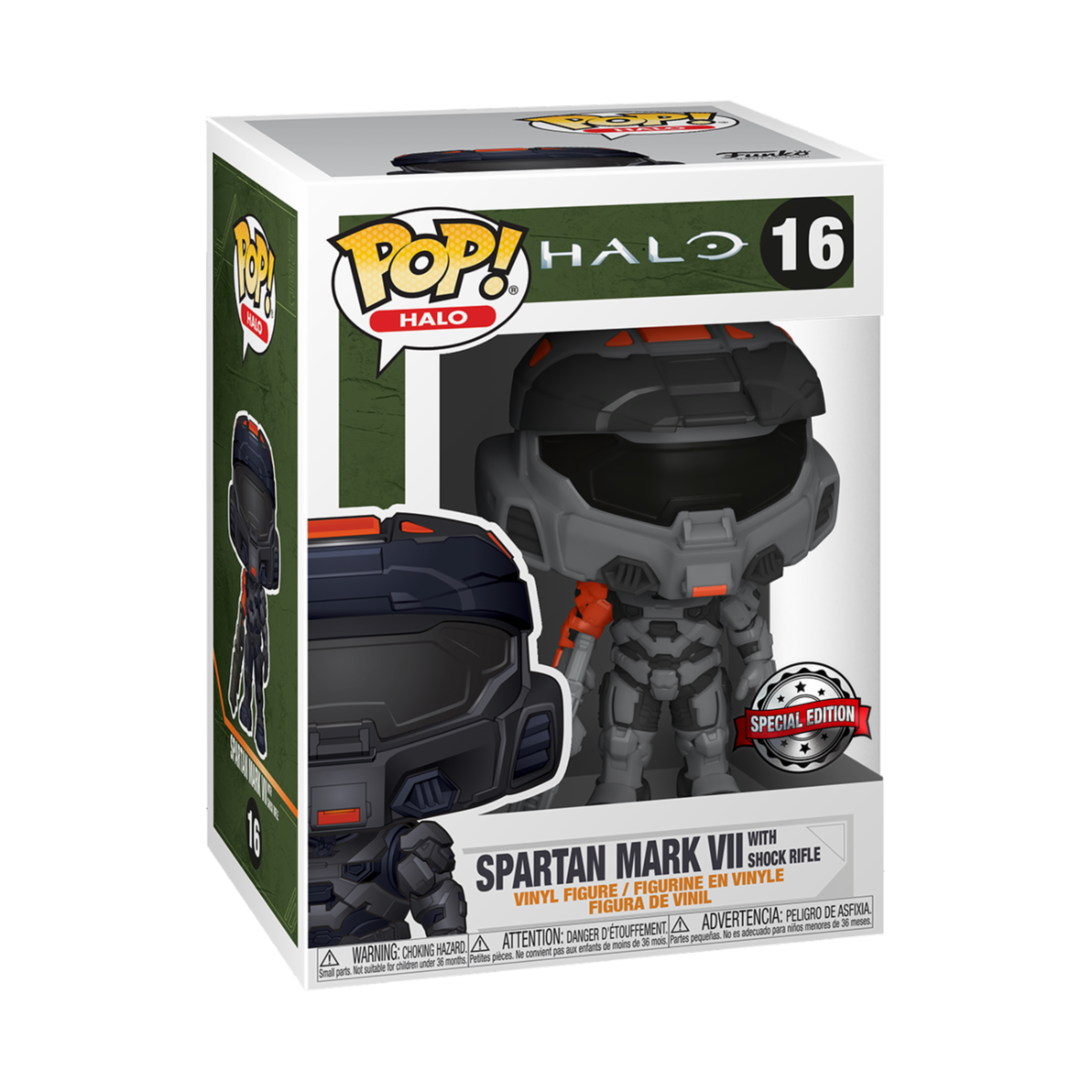 Funko Halo 16 Spartan Mark VII with Shock Rifle Halo Infinite Special Edition
