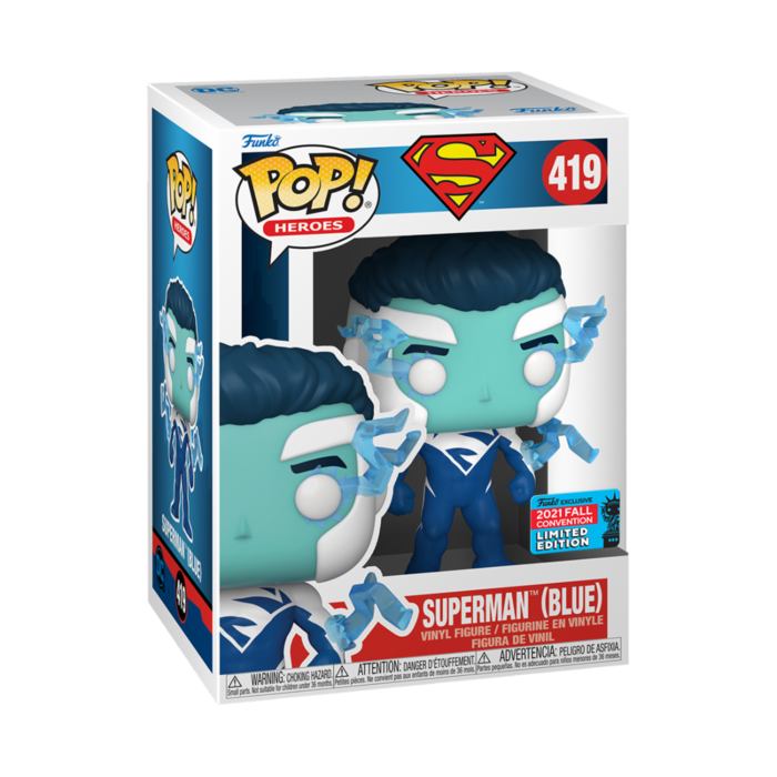 Funko Funko DC Heroes 419 Superman Blue 2021 Fall Convention Limited Edition
