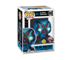 Funko Funko DC Heroes 410 Blue Beetle Dia de los Muertos GITD Glow in the Dark Special Edition