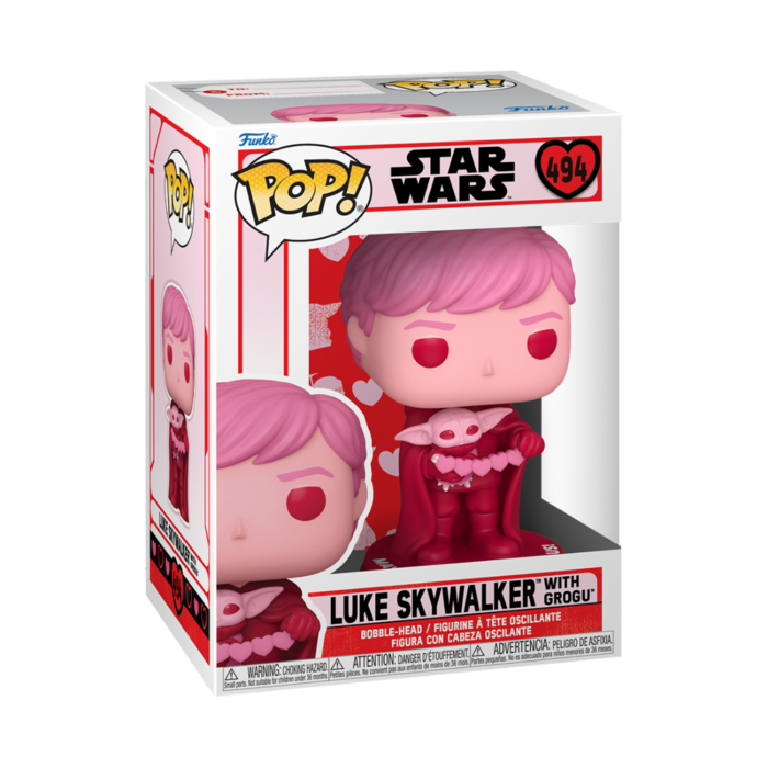 Funko Funko Star Wars 0494 Luke Skywalker with Grogu Valentines