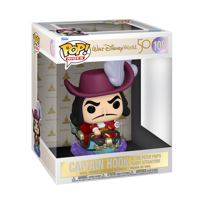 Funko Funko Disney 0109 Captain Hook on Peter Pan's Flight Attraction Walt Disney 50th Anniversary Rides