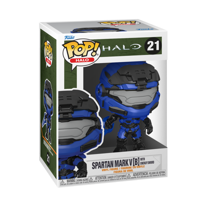 Funko Funko Halo 21 Spartan Mark V B with Energy Sword Games