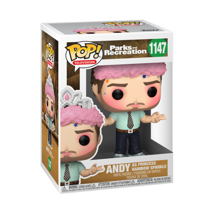 Funko Funko TV Television 1147 Andy as Princess Rainbow Sparkle Parks Recreation