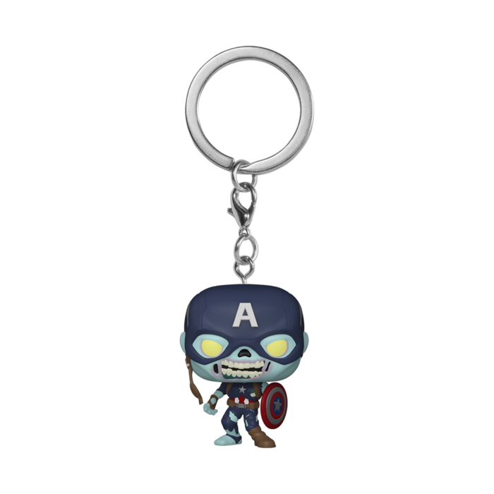 Funko Funko Keychain Marvel Zombie Captain America What If...?