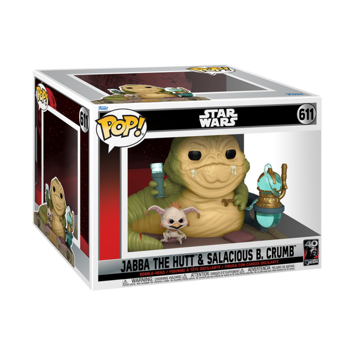 Funko Funko Star Wars 0611 Jabba the Hutt & Salacious B. Crumb Return of the Jedi 40th Anniversary
