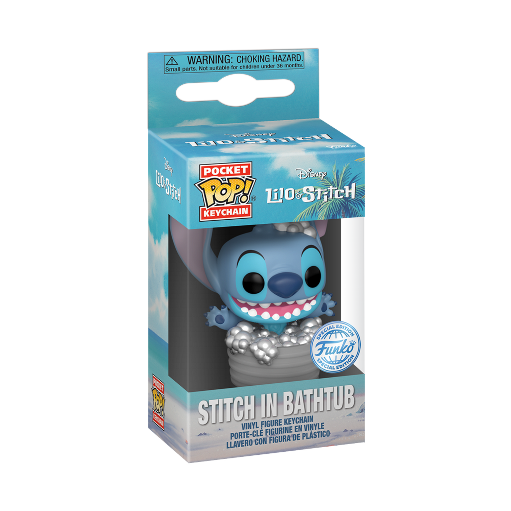 Funko Keychain Disney Stitch in Bathtub Special Edition Lilo & Stitch