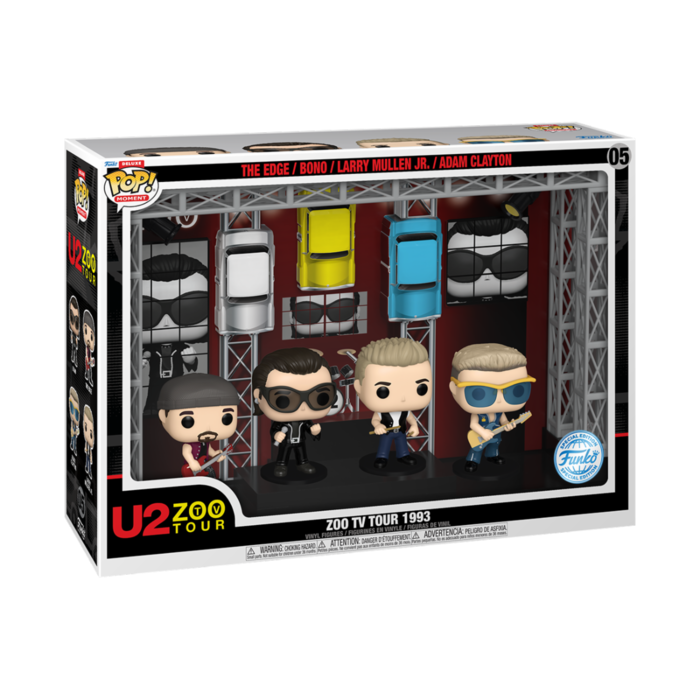 Funko Funko Moment 05 Zoo TV Tour 1993 U2 The Edge/Bono/Larry Mullen Jr./Adam Clayton Rocks