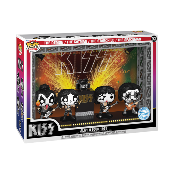 Funko Funko Moment 03 Alive II Tour 1978 KISS The Demon/The Catman/The Starchild/The Spaceman Funko Special Edition Rocks