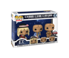 Funko Funko Movies 3pack E.T. in Disguise / E.T. in Robe / E.T. with Flowers ET The Extra Terrestrial Special Edition
