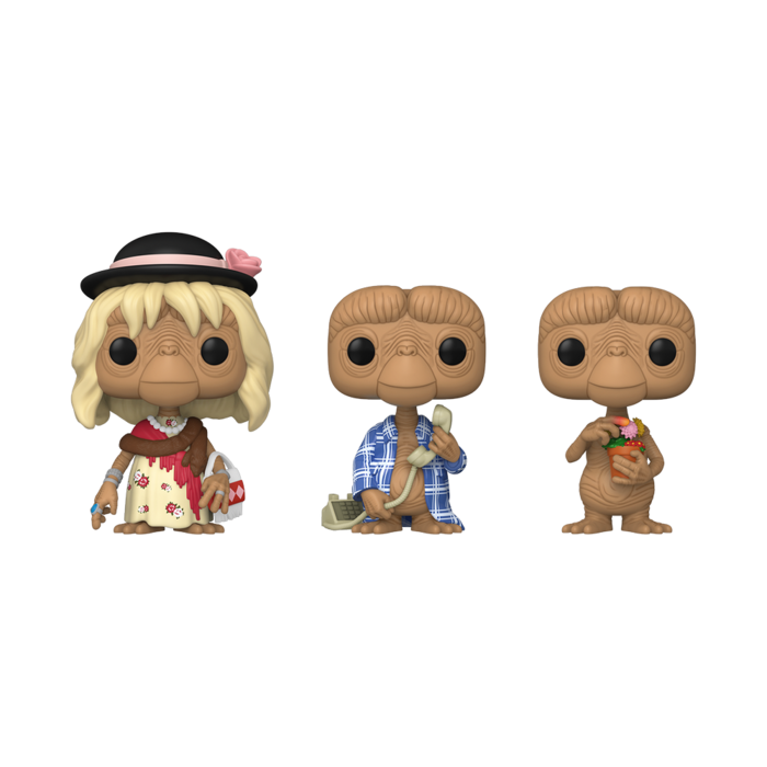 Funko Funko Movies 3pack E.T. in Disguise / E.T. in Robe / E.T. with Flowers ET The Extra Terrestrial Special Edition