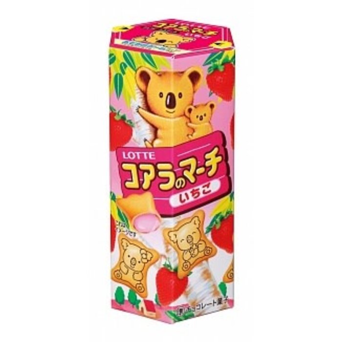 Lotte Chocolate Koala's March Strawberry 48gr