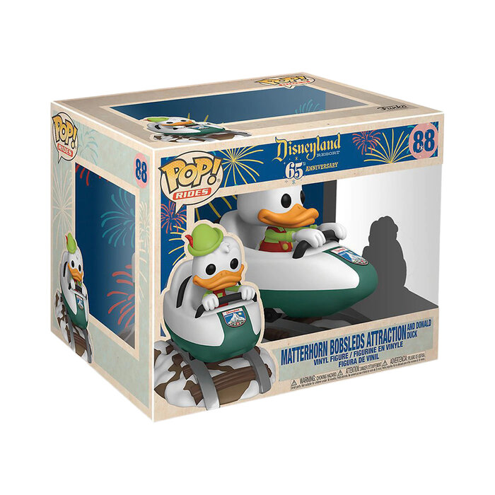 Funko Funko Disney 0088 Matterhorn Bobsleds Attraction and Donald Duck Disneyland 65th Anniversary Rides